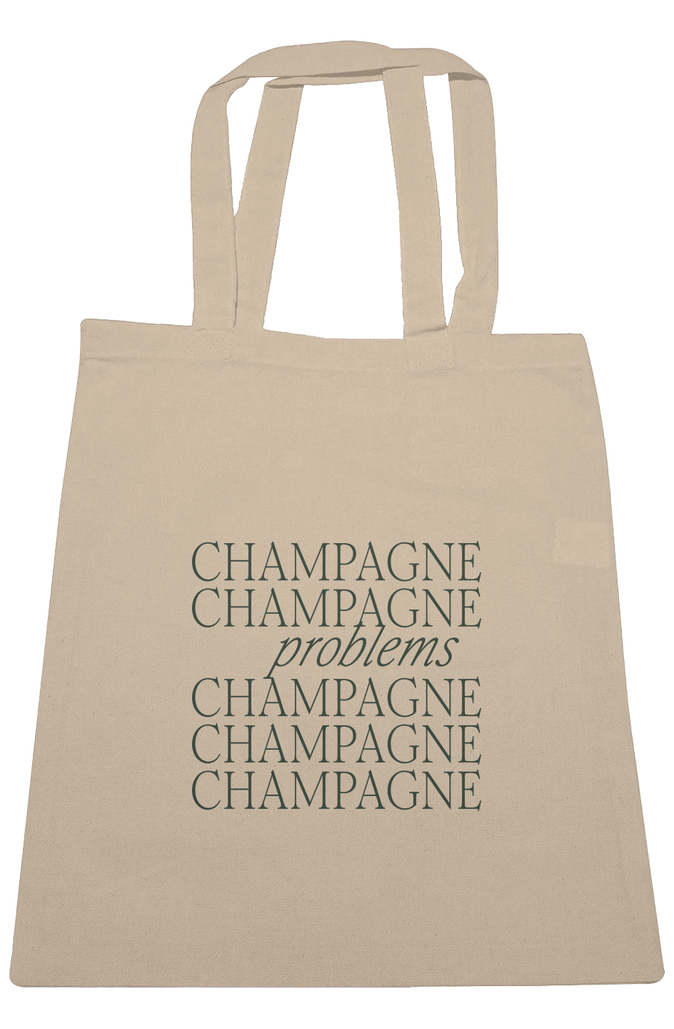01 . Champagne Problems Tote Bag [Bone White]