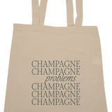 01 . Champagne Problems Tote Bag [Bone White]